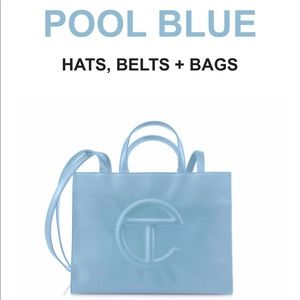 Telfar Medium Pool Blue Bag A (Restock) 100% Authentic.